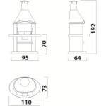 Zahradní krb Norman ARCUS COLORA nerez