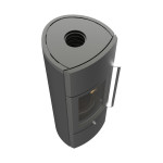 Litinová kamna Leda DELTA PLUS Černá, horní odkouření