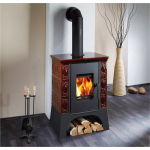 Haas Sohn Empoli AL II s výměníkem černá, hnědá kachle