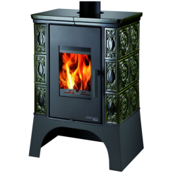 Haas Sohn Empoli AL II s výměníkem černá, zelená kachle