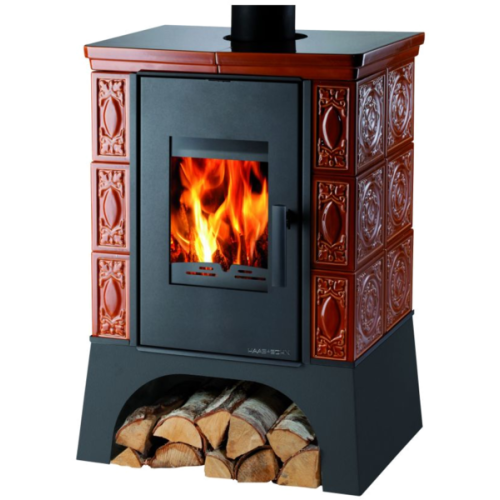 Haas Sohn Empoli AL II s výměníkem černá, karamel kachle