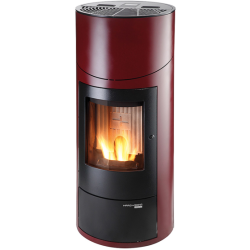Peletová kamna Haas Sohn HSP 7 II Grande RLU DE LUXE červená