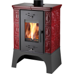 Kachlová kamna Haas Sohn Empoli černá, bordo kachle
