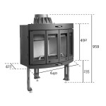 Litinová vložka Jotul I 400 HARMONY BP černý lak