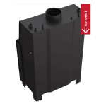 Teplovodní vložka Kratki MBA 17kW rovná, černé obložení Termotec