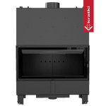 Teplovodní vložka Kratki LUCY 20kW rovná, černé obložení Thermotec