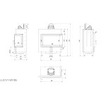 Krbová vložka Kratki LUCY 14kW BS pravá BLACK