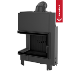 Krbová vložka Kratki MBA 17kW levé BS prosklení, ohýbané sklo, černé obložení Termotec