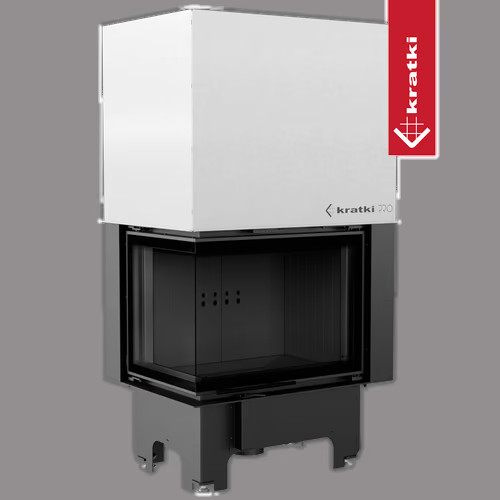 Krbová vložka Kratki VNL 700/480 s výsuvem, černé obložení Termotec