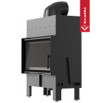 Krbová vložka Kratki FLOKI M 10kW rovná černé obložení Termotec, samozavírací dvířka