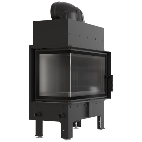 Krbová vložka Kratki FLOKI M Levá 10kW černé obložení Termotec, samozavírací dvířka