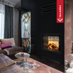 Krbová vložka Kratki LUCY 12kW průhledová samozavírací dvířka