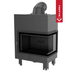 Krbová vložka Kratki MBM 10kW pravé BS prosklení, černé obložení Termotec