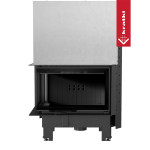 Krbová vložka Kratki MBM 10kW levé BS prosklení s výsuvem, černé obložení Termotec
