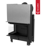 Krbová vložka Kratki MBO 15kW levé BS prosklení s výsuvem, černé obložení Termotec