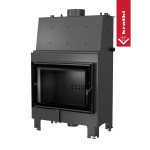 Teplovodní vložka Kratki MBO 15kW rovná, černé obložení Termotec