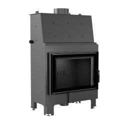 Teplovodní vložka Kratki MBO 15kW rovná, černé obložení Termotec