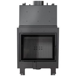 Teplovodní vložka Kratki MBZ 13kW rovná, černé obložení Termotec