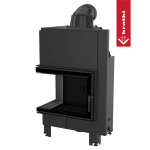 Krbová vložka Kratki MBZ 13kW levé BS prosklení, ohýbané sklo, černé obložení Termotec