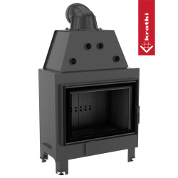 Krbová vložka Kratki MBO 15kW rovná, černé obložení Termotec