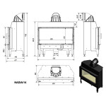 Krbová vložka Kratki Nadia 14 kW