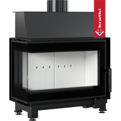 Ocelová krbová vložka Kratki SIMPLE 6kW 150 levá