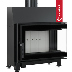 Ocelová krbová vložka Kratki SIMPLE 6kW 150 pravá