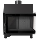 Ocelová krbová vložka Kratki SIMPLE 6kW 150 pravá, černé obložení Termotec