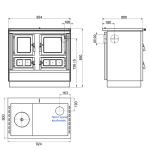 Sporák KVS Moravia Klaudie VSP 9112 černý, pravý
