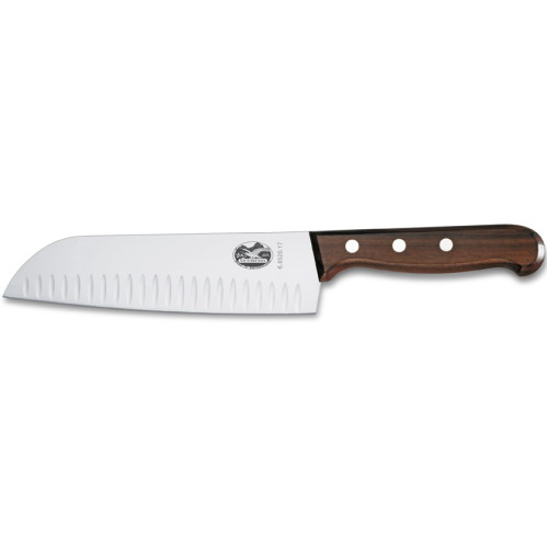 Japonský nůž Victorinox SANTOKU Wood s výbrusy 17 cm 