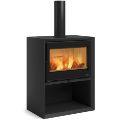 Nordica Dante Con Portalegna s podstavcem / dřevníkem - černá