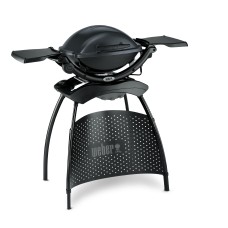 Weber Q 1400 STAND Dark Grey | Elektrický Gril se stojanem a poličkami