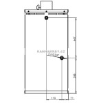 Krbová kamna s výměníkem Prity S3 W17