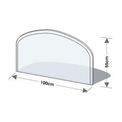 Podkladové tvrzené sklo pod kamna Lienbacher 21.02.872.2