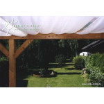 Sluneční plachta 420x140 cm světle slonovinová