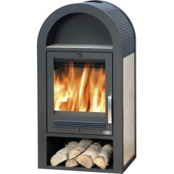 Krbová kamna ABX Stockholm 8 s TV, keramika 