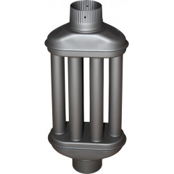 Teplovzdušný výměník Žemini antracit pr. 120 mm, 55cm