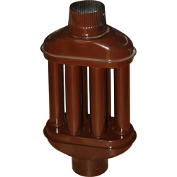 Teplovzdušný výměník Žemini hnědá pr. 120 mm, 55cm