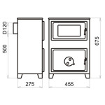 Krbová kamna Thorma FILEX Hb černý