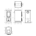 Krbová kamna Thorma FLENSBURG III černý