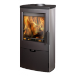Kachlová kamna Thorma FALUN II černý/nerez