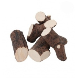 Okrasná keramika pro bio krb dekor TMAVÝ keramické dřevo