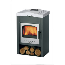 Haas Sohn VAASA PLUS V antracit, dvířka i víko stříbrné