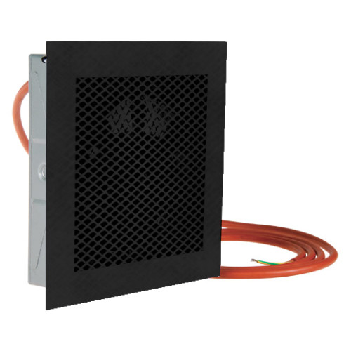 Ventilátor CHAMONO-N pro rozvod horkého vzduchu do místnosti černý