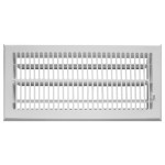 Čtyřhranná kovová mřížka s regulací SVR-D 254 x 102 mm