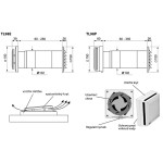 Větrací stěnový set TL98 E základní