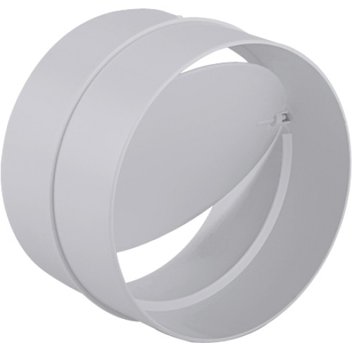 Plastová spojka do potrubí se zpětnou klapkou 150 mm