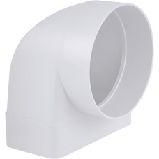 Plastové přechodové koleno 90° 60x120 mm na potrubí 100 mm 