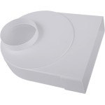 Plastové přechodové koleno 90° pr.125/60x204 mm možnost vyosení