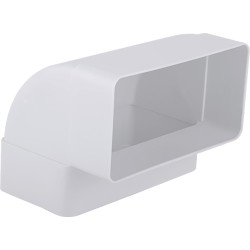 Plastový oblouk vertikální 90° 60x120 mm